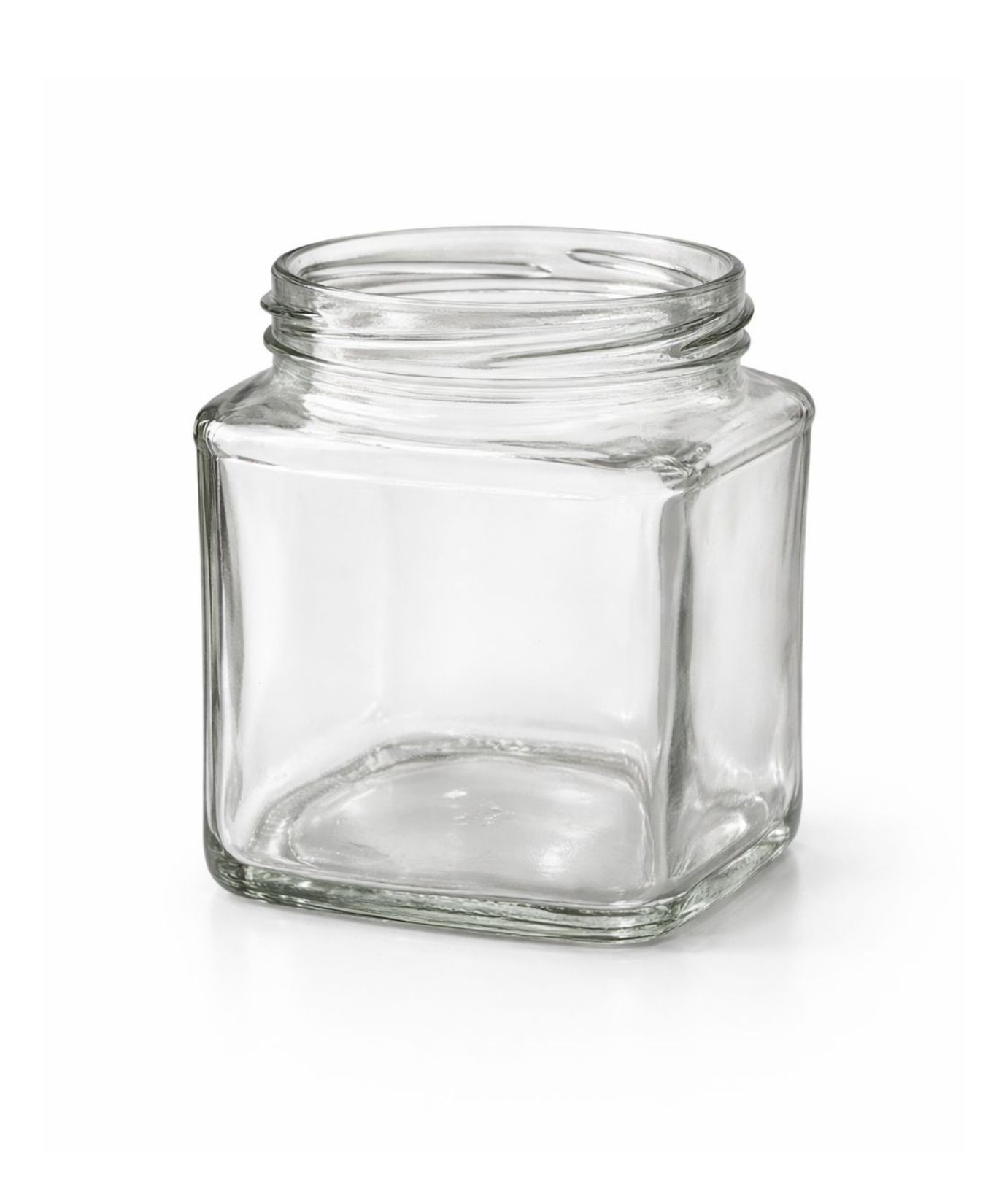 280ml Square ITC Glass Jar – 63mm Lug Neck