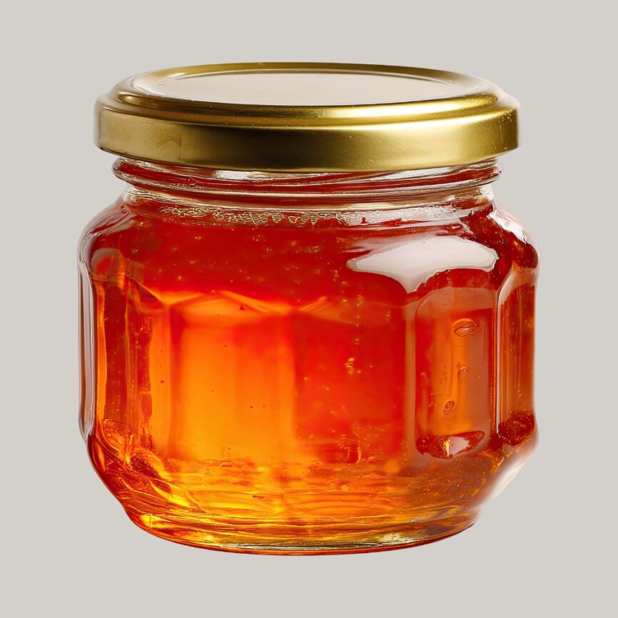 Amber Glass Jar